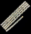5 line stretchable crystal bracelet