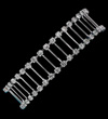 Crystal ladder bracelet