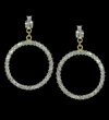 Large Drop Hoop Earrings