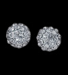 Circular stud earrings