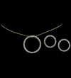 Circlular Drop Necklace Set